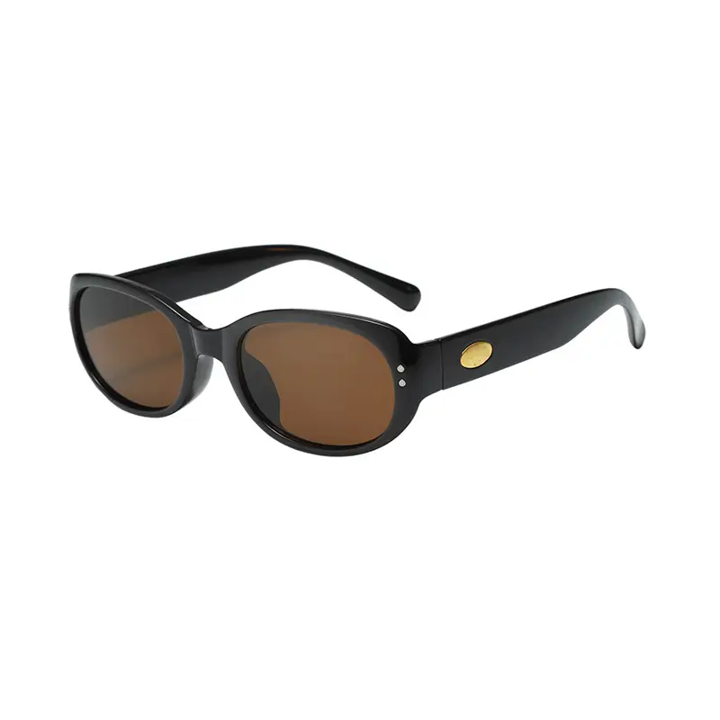 2025 Women White Anti-UV Sunglasses Oval Design