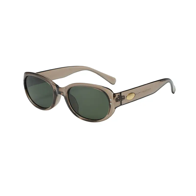2025 Women White Anti-UV Sunglasses Oval Design
