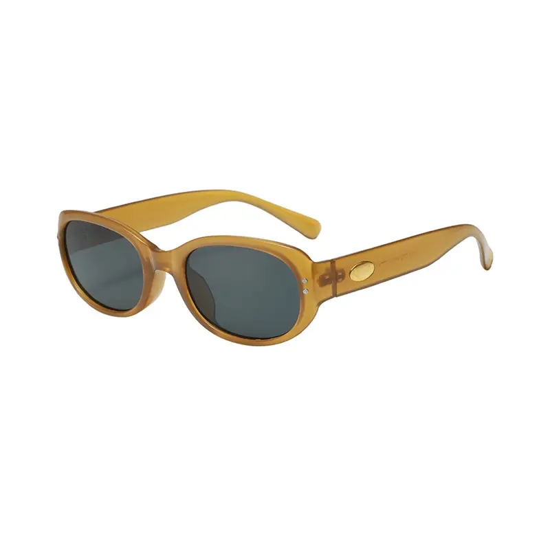 2025 Women White Anti-UV Sunglasses Oval Design
