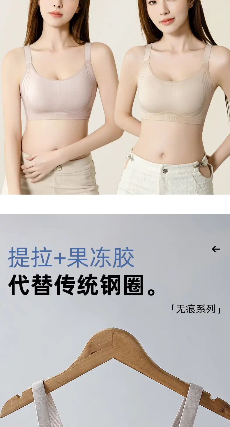 Women's Anti-Sagging Pull-Up Bra with High Elastic Band — feature 3