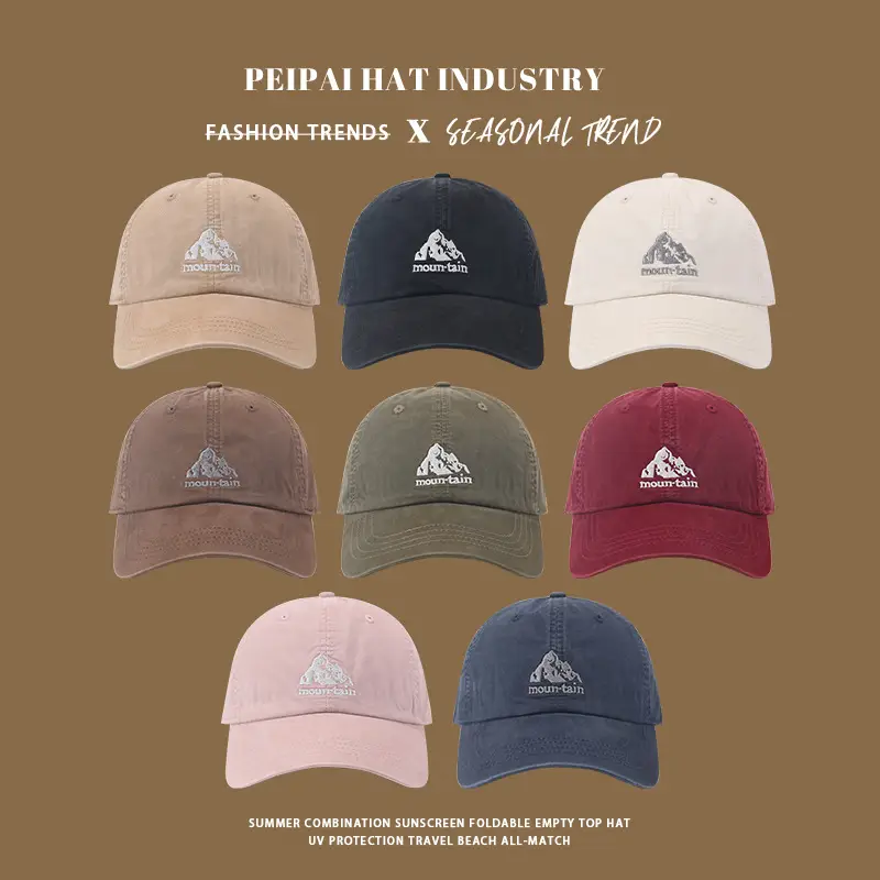 Men's Vintage Hill Embroidered Baseball Cap Green - Image 9