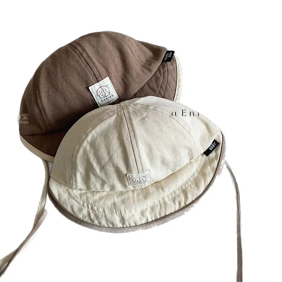 Baby's Cotton Linen Sun Hat with Big Brim