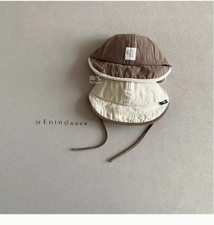 Baby's Cotton Linen Sun Hat with Big Brim — feature 10