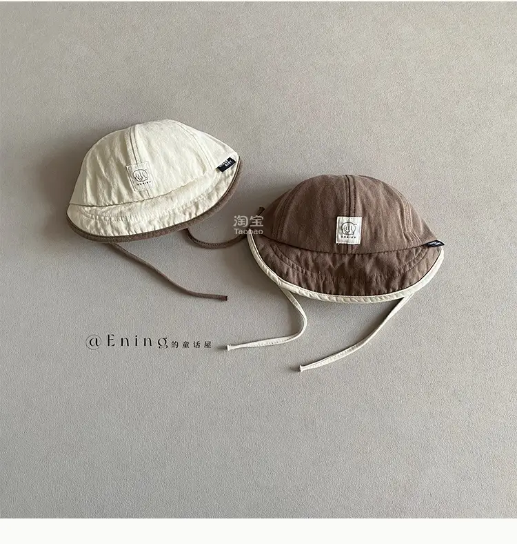 Baby's Cotton Linen Sun Hat with Big Brim — feature 11
