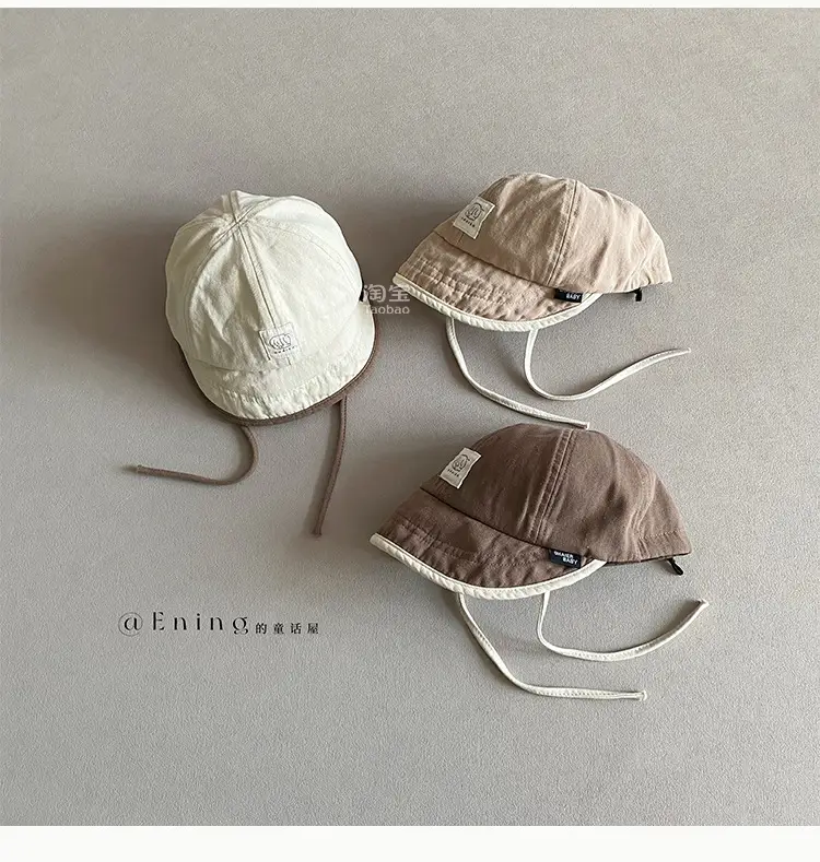 Baby's Cotton Linen Sun Hat with Big Brim — feature 5
