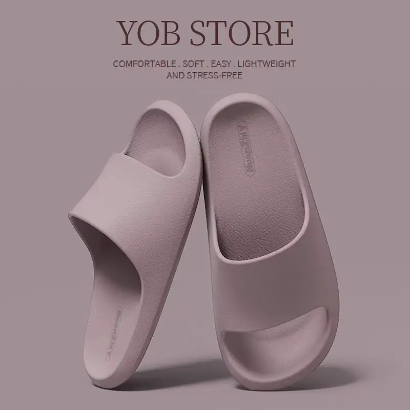 Sandals and slippers men's eva leather pattern feeling female home use non-slip bathroom not smelly feet home indoor summer bath - Image 10