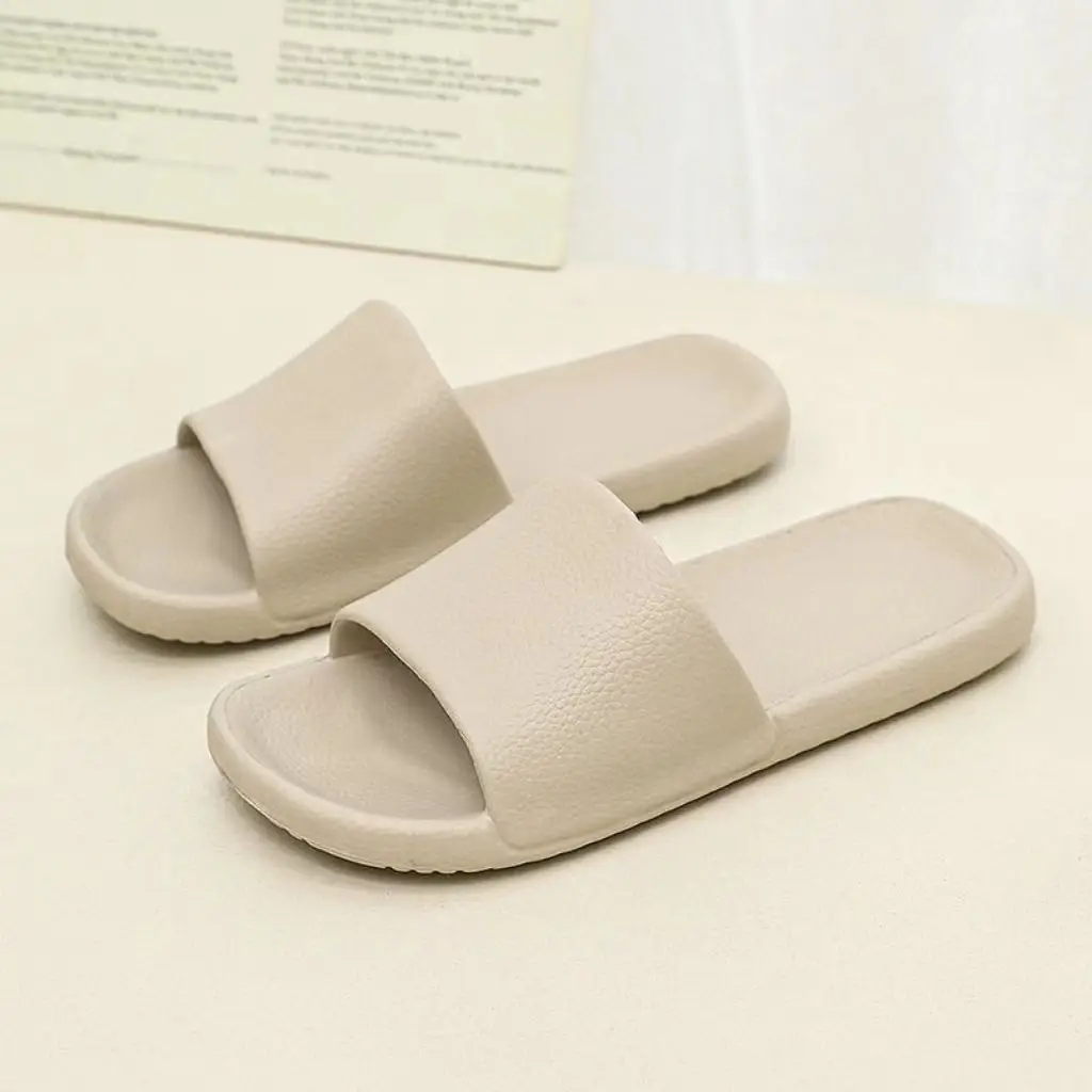 Sandals and slippers men's eva leather pattern feeling female home use non-slip bathroom not smelly feet home indoor summer bath - Image 20