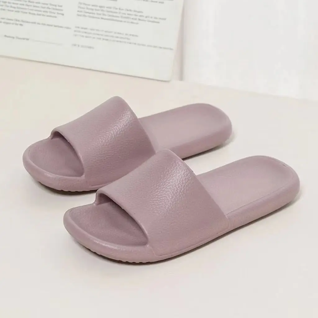 Sandals and slippers men's eva leather pattern feeling female home use non-slip bathroom not smelly feet home indoor summer bath - Image 22