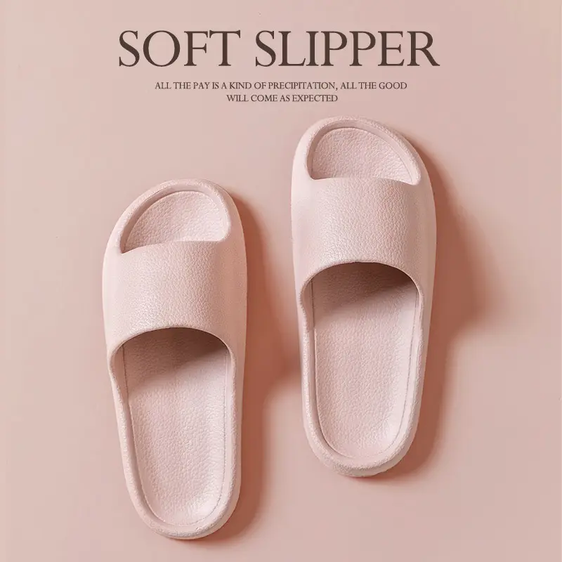 Sandals and slippers men's eva leather pattern feeling female home use non-slip bathroom not smelly feet home indoor summer bath - Image 26