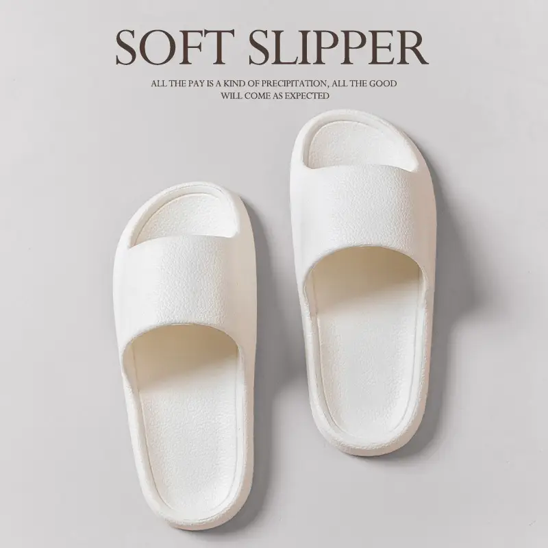 Sandals and slippers men's eva leather pattern feeling female home use non-slip bathroom not smelly feet home indoor summer bath - Image 27