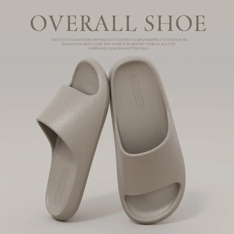 Sandals and slippers men's eva leather pattern feeling female home use non-slip bathroom not smelly feet home indoor summer bath - Image 3