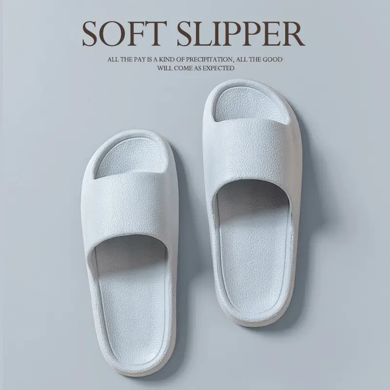 Sandals and slippers men's eva leather pattern feeling female home use non-slip bathroom not smelly feet home indoor summer bath - Image 31