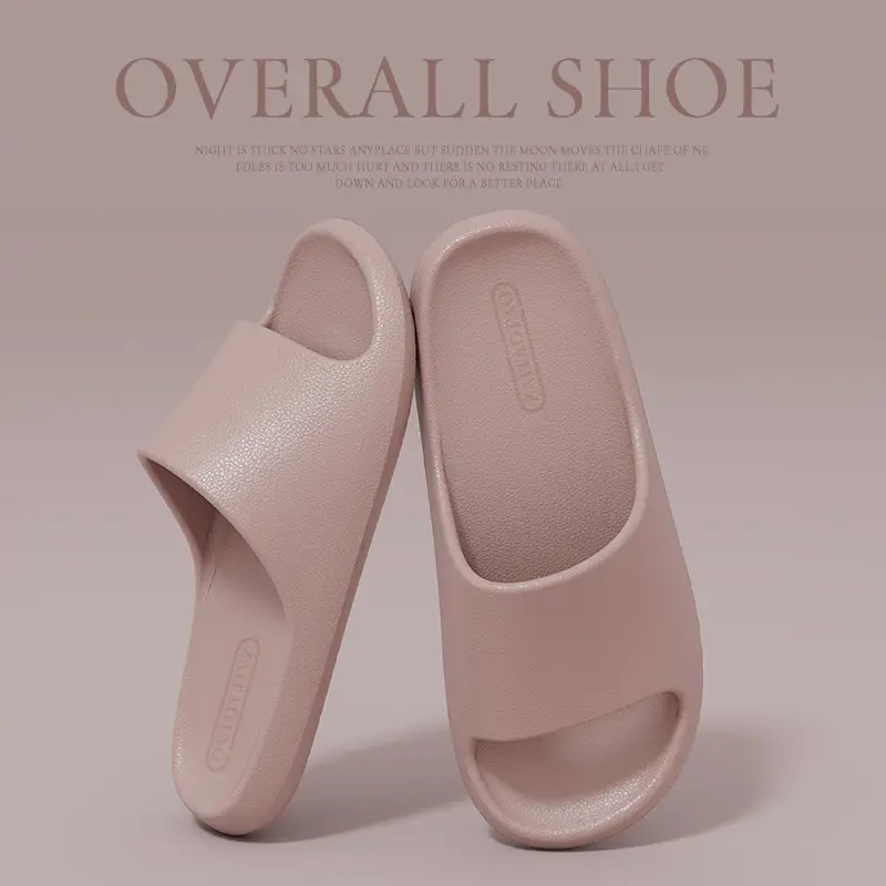 Sandals and slippers men's eva leather pattern feeling female home use non-slip bathroom not smelly feet home indoor summer bath - Image 4
