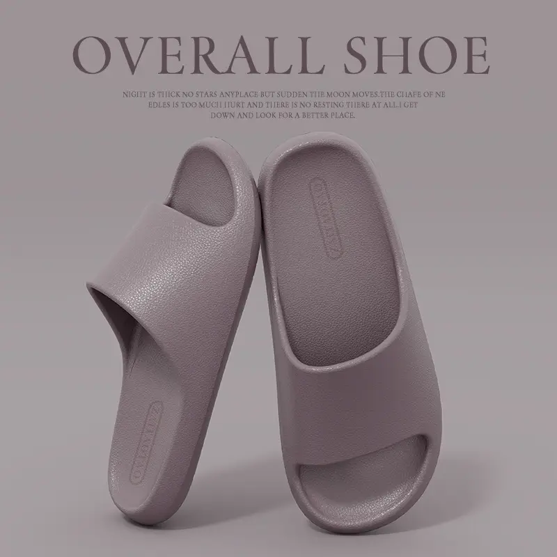 Sandals and slippers men's eva leather pattern feeling female home use non-slip bathroom not smelly feet home indoor summer bath - Image 5