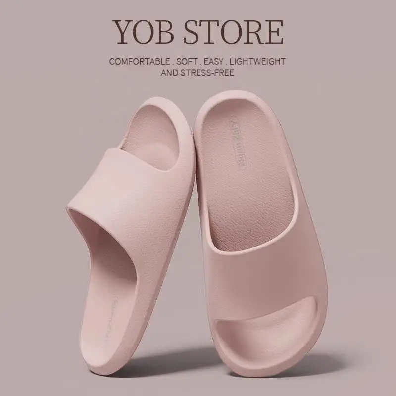 Sandals and slippers men's eva leather pattern feeling female home use non-slip bathroom not smelly feet home indoor summer bath - Image 9