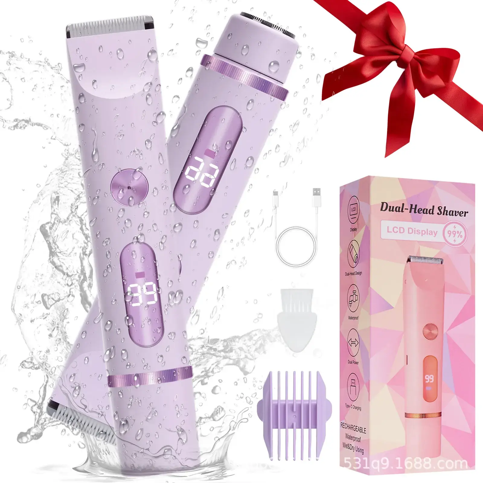 Pink Electric Private Parts Shaving Knife for Women