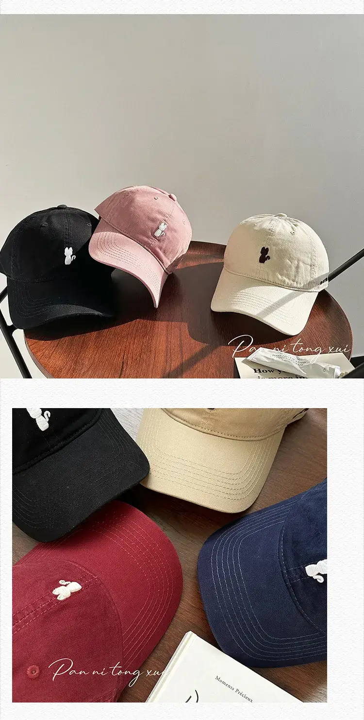 Women 2025 Embroidered Kitten Cap White Spring Summer Korean Style Soft Top — feature 5