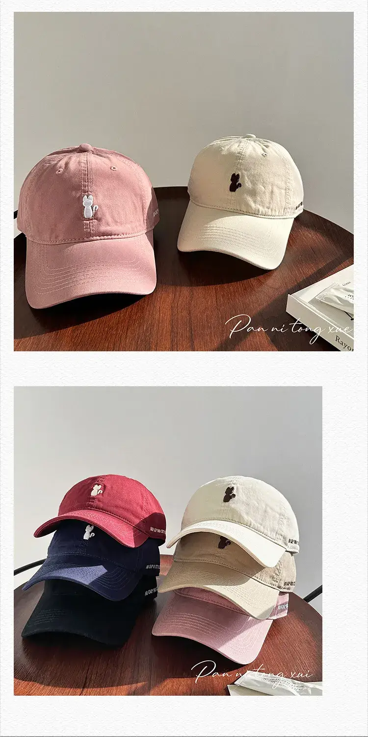 Women 2025 Embroidered Kitten Cap White Spring Summer Korean Style Soft Top — feature 7