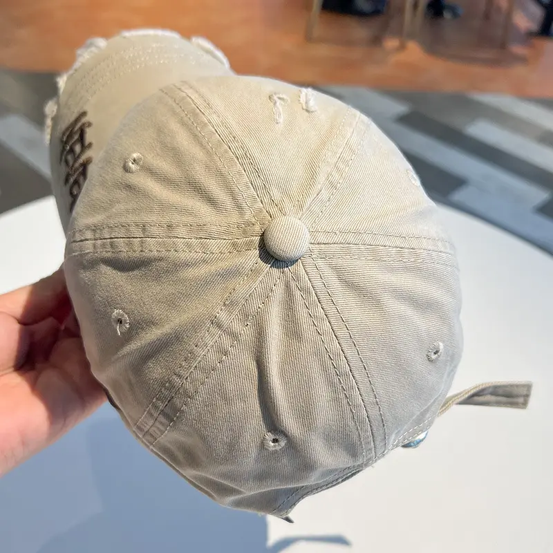 Vintage Distressed Sunscreen Cap Women Men Spring Summer — feature 11