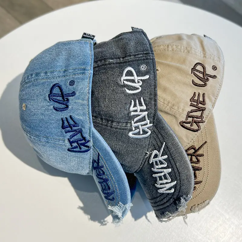 Vintage Distressed Sunscreen Cap Women Men Spring Summer — feature 13