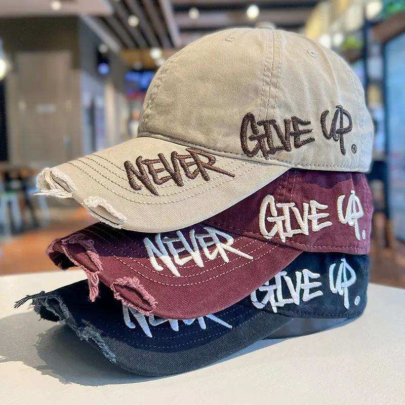 Vintage Distressed Sunscreen Cap Women Men Spring Summer — feature 5