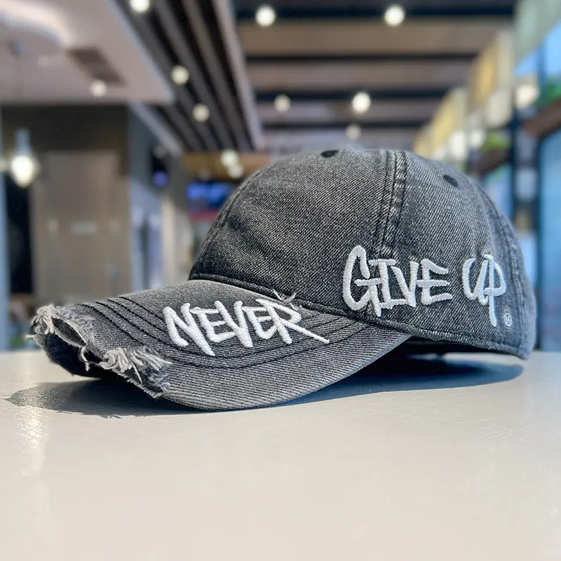 Vintage Distressed Sunscreen Cap Women Men Spring Summer - Image 3