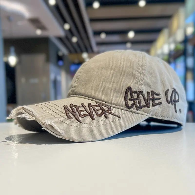 Vintage Distressed Sunscreen Cap Women Men Spring Summer - Image 8