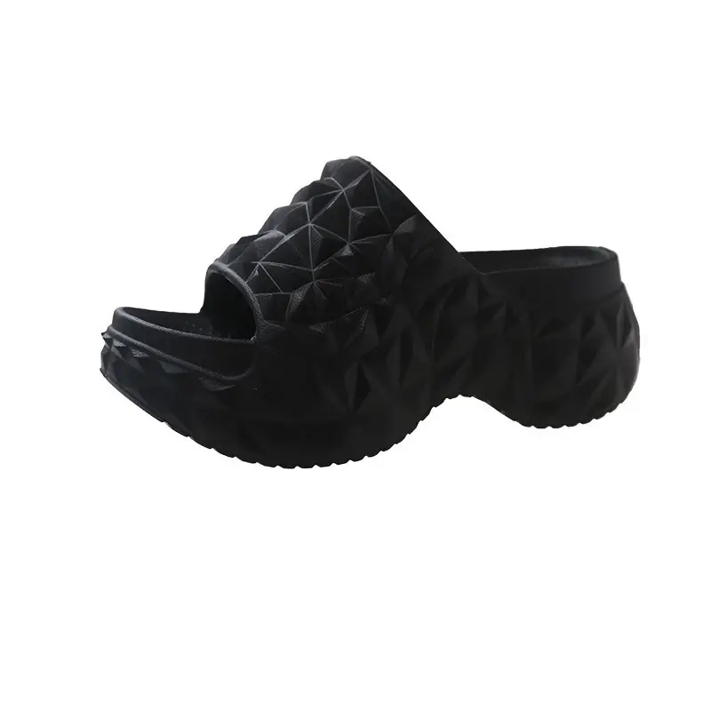 Women's Diamond Solid Color Thick Slippers Summer - Image 5