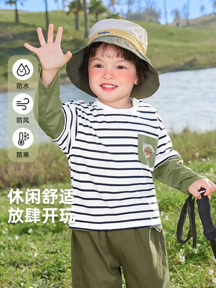Baby Boys Fake Two-Piece T-Shirt Spring Top - Image 5