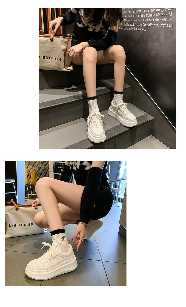 Women White Chunky Platform Skate Shoes Spring Summer 2025 — feature 12