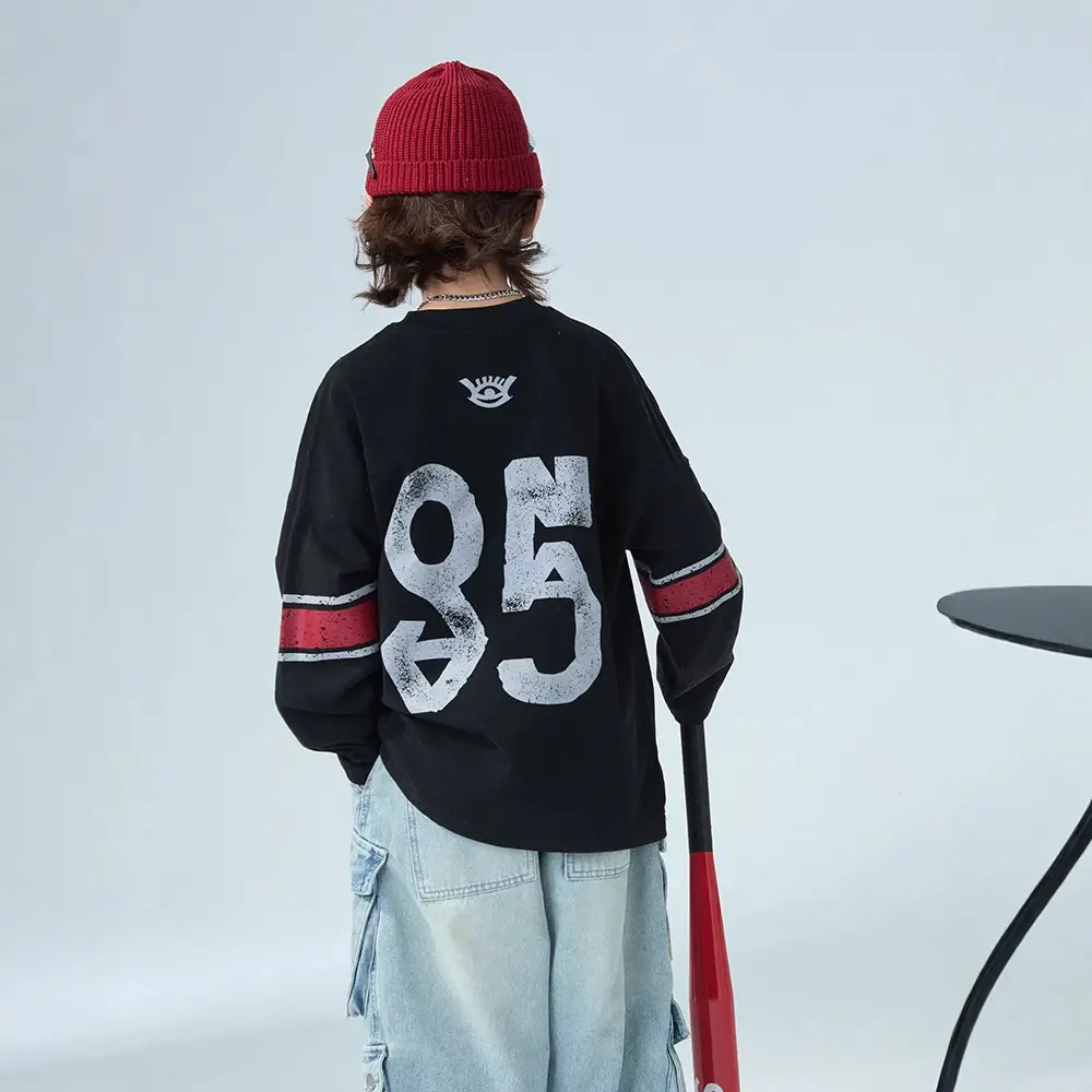 Boys Long Sleeve T-Shirt White 2026 Spring Wear - Image 2