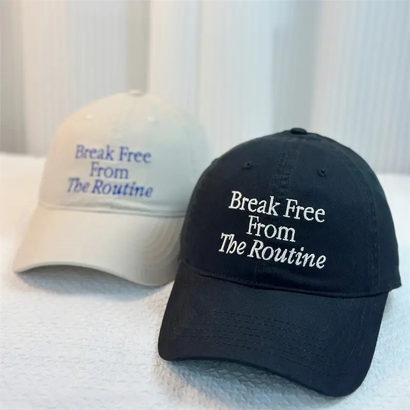 Women's Pink Letter Embroidered Baseball Cap