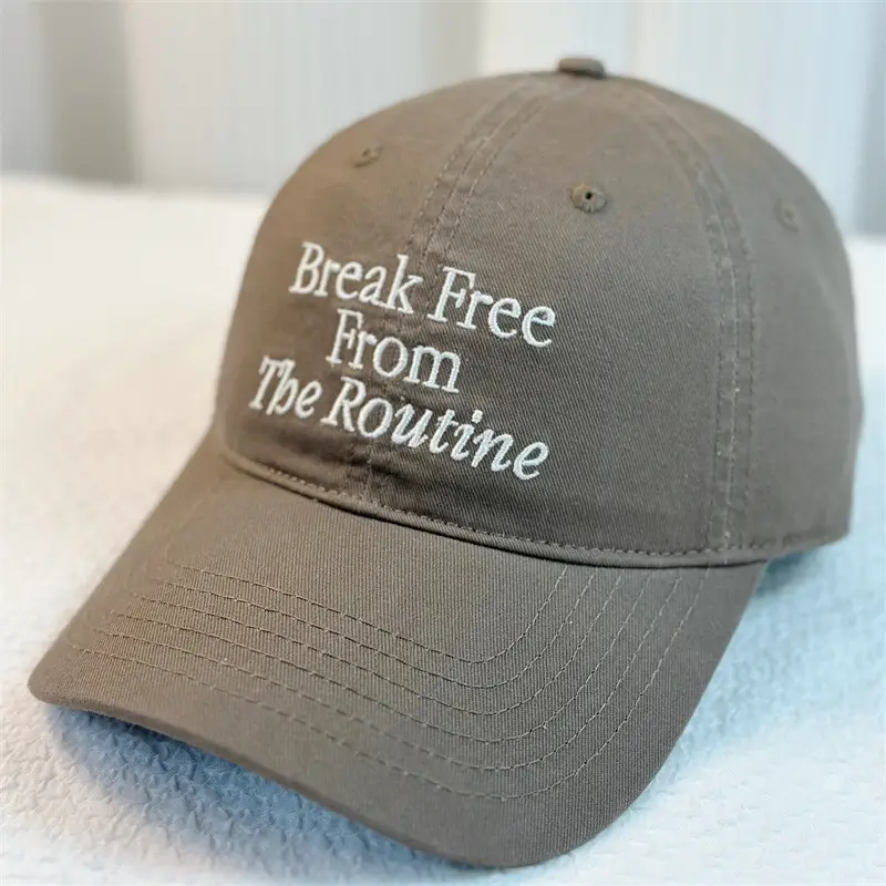 Women's Pink Letter Embroidered Baseball Cap