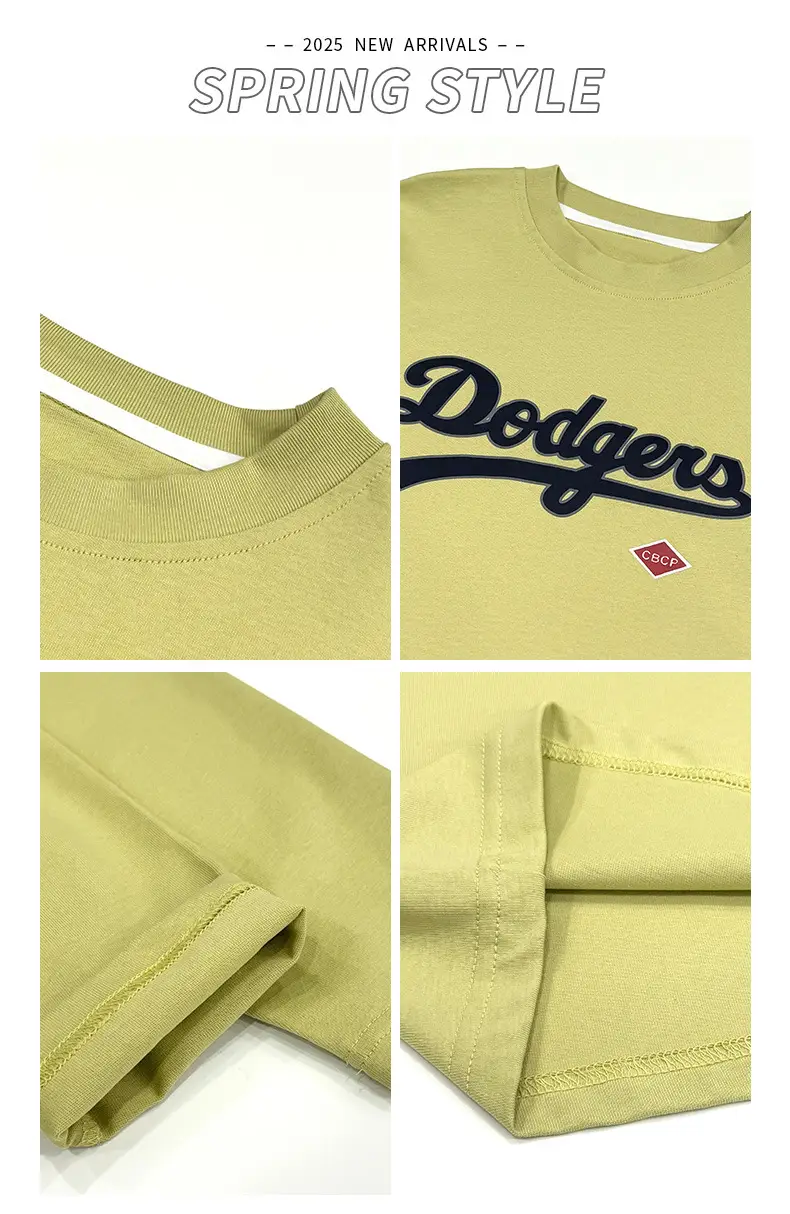 Kids Dodgers Long Sleeve T-Shirt White Black — feature 2