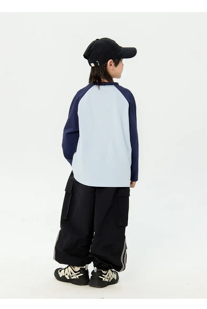 Children Japanese T-Shirt 2025 Spring New Boys Raglan Long Sleeve — feature 10
