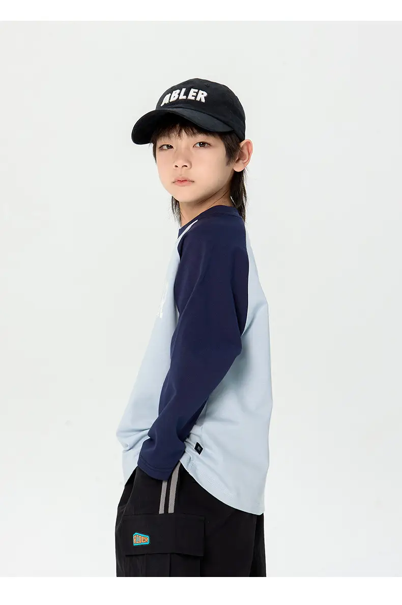 Children Japanese T-Shirt 2025 Spring New Boys Raglan Long Sleeve — feature 8
