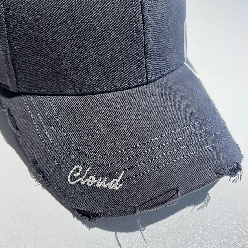Men's Gray Cloud Letter Baseball Cap — feature 11
