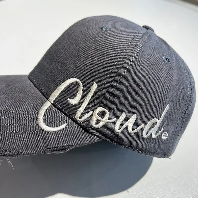 Men's Gray Cloud Letter Baseball Cap — feature 13