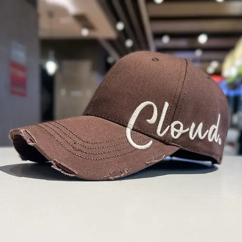 Men's Gray Cloud Letter Baseball Cap — feature 21