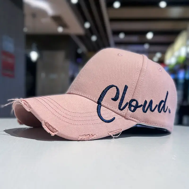 Men's Gray Cloud Letter Baseball Cap — feature 27