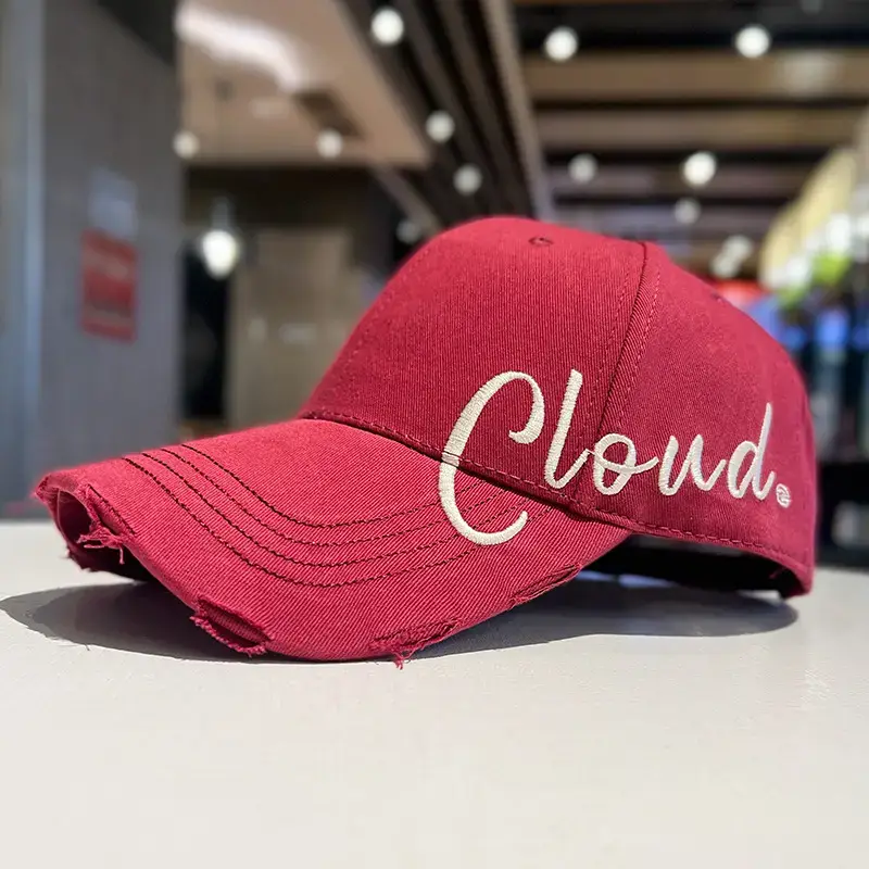 Men's Gray Cloud Letter Baseball Cap — feature 29