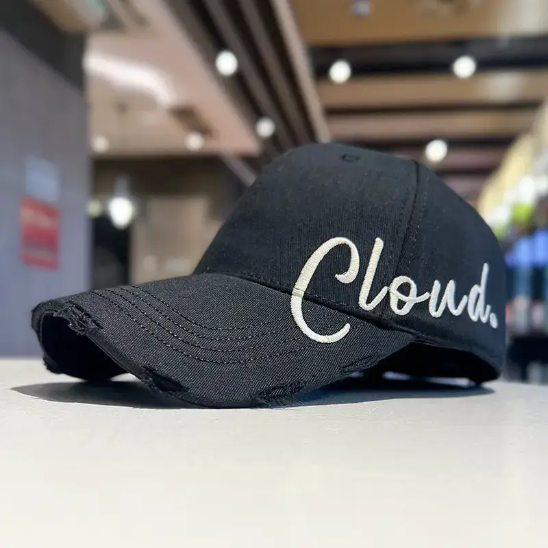 Men's Gray Cloud Letter Baseball Cap — feature 33