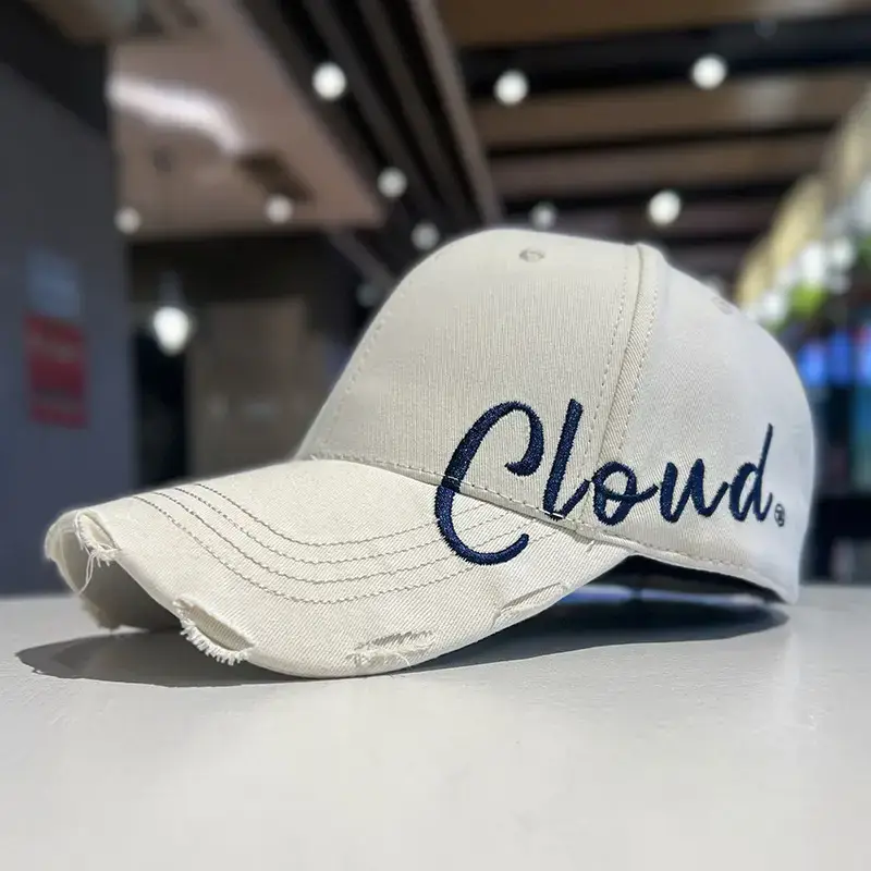 Men's Gray Cloud Letter Baseball Cap — feature 35