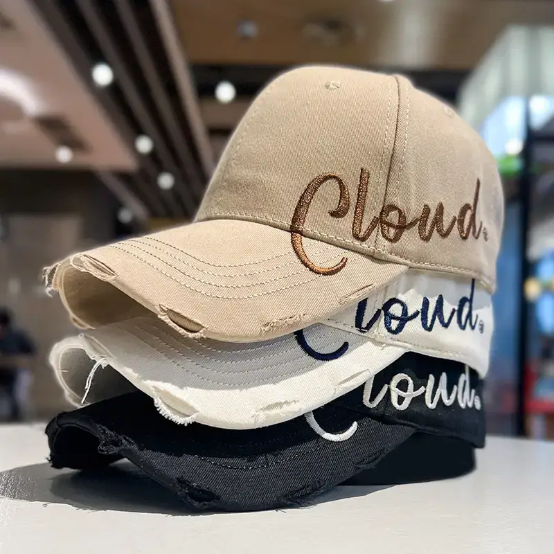 Men's Gray Cloud Letter Baseball Cap — feature 7