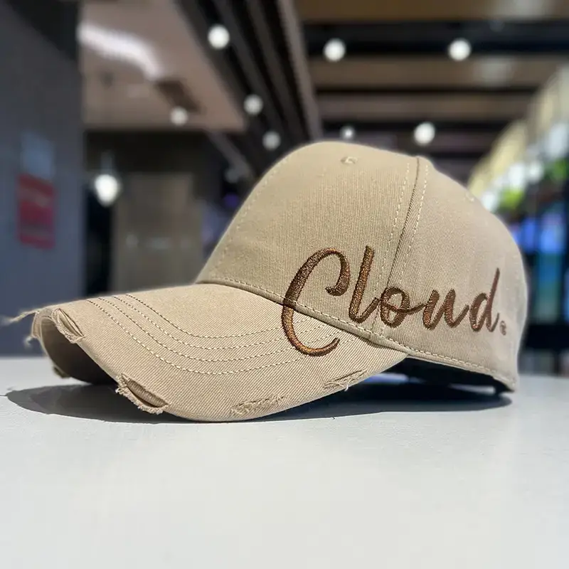 Men's Gray Cloud Letter Baseball Cap - Image 3