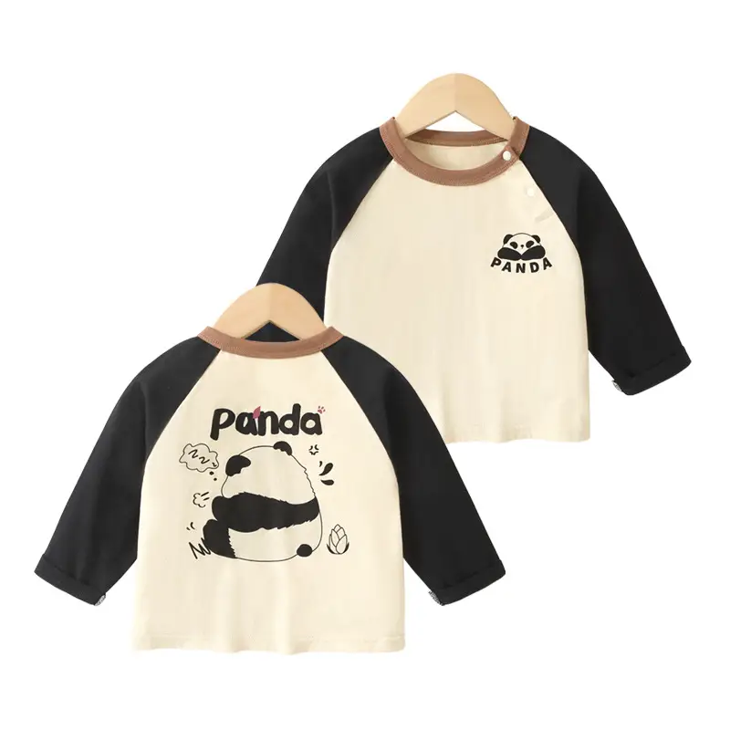 Baby Long Sleeve T-Shirt Blue White Striped Sleeve - Image 10