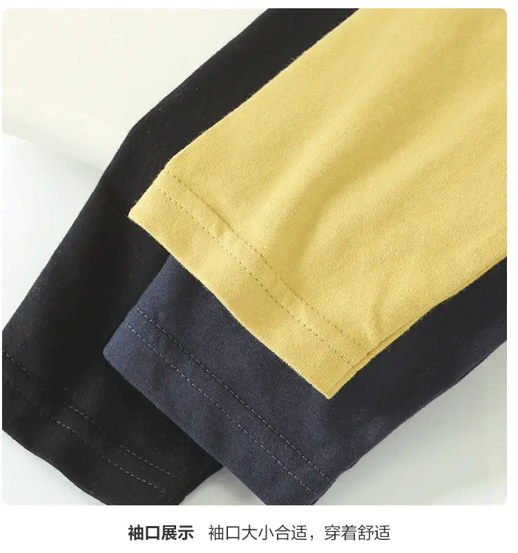 Baby Long Sleeve T-Shirt Blue White Striped Sleeve — feature 11