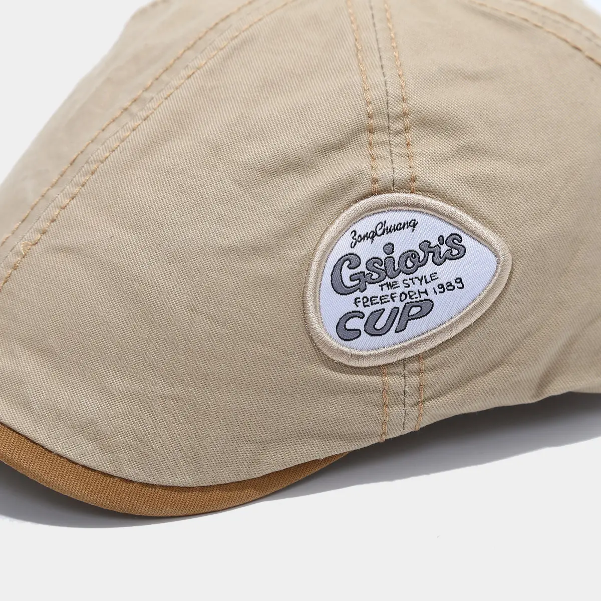 Men's Black British Retro Cap with Cup Logo — feature 11