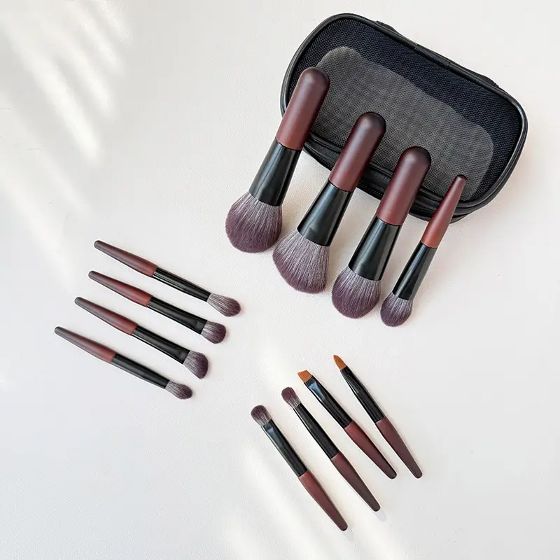 12-Piece Makeup Brush Set for Face & Eye Shadow - Image 10
