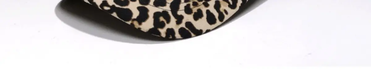 Women Leopard Print Baseball Cap with Strap — feature 9